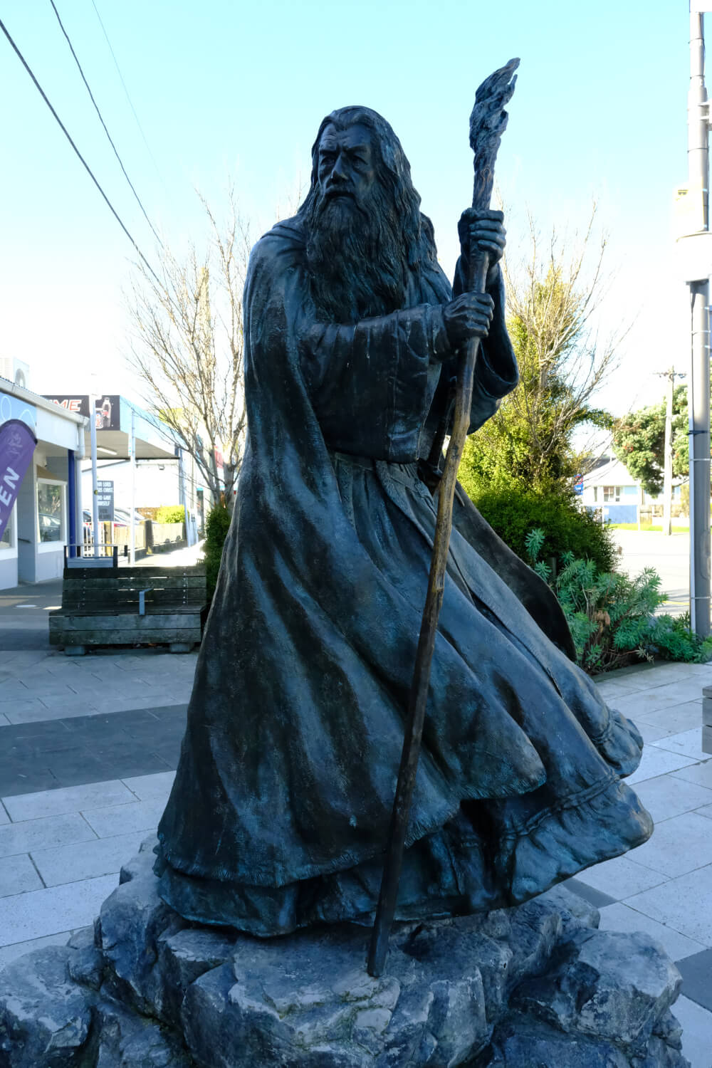 Statue of Gandalf the Grey.